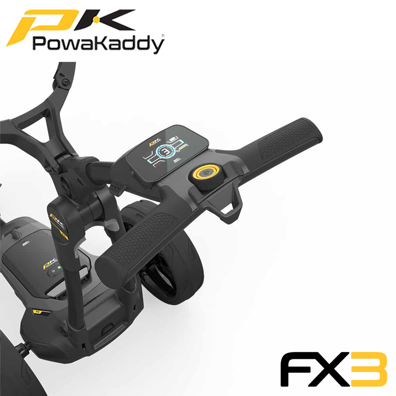 Powakaddy-FX-3-Stealth-Black-Handle-Above