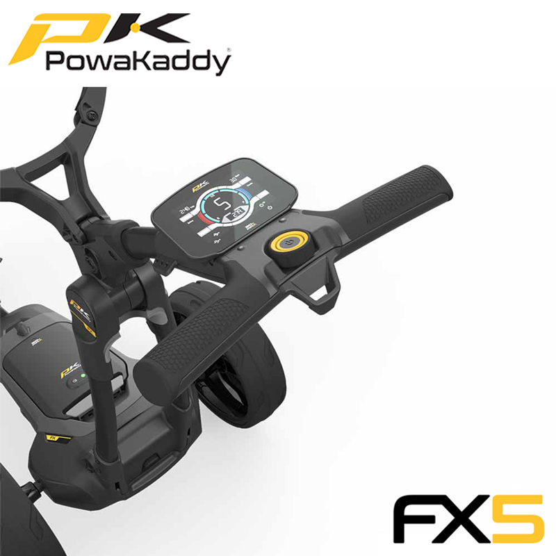 Powakaddy-FX-5-Stealth-Black-Handle-Above