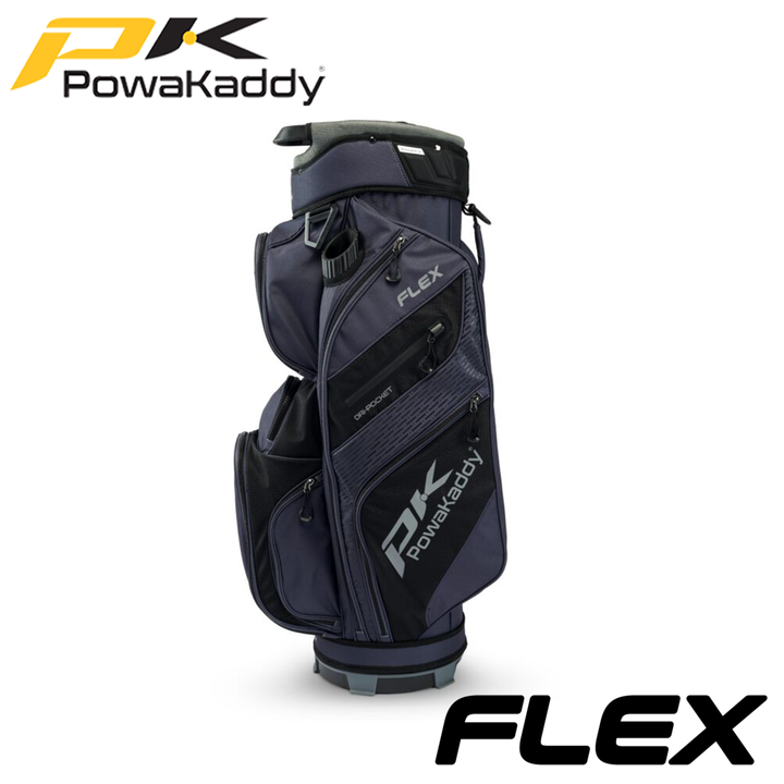 Powakaddy-Flex-Golf-Bag-Black-Grey-Side