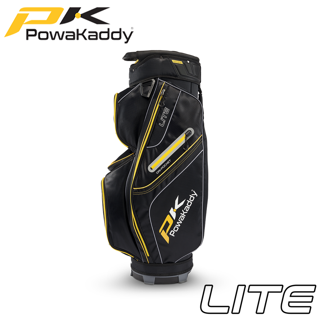 Powakaddy-Lite-Golf-Bag-Black-Yellow-Side