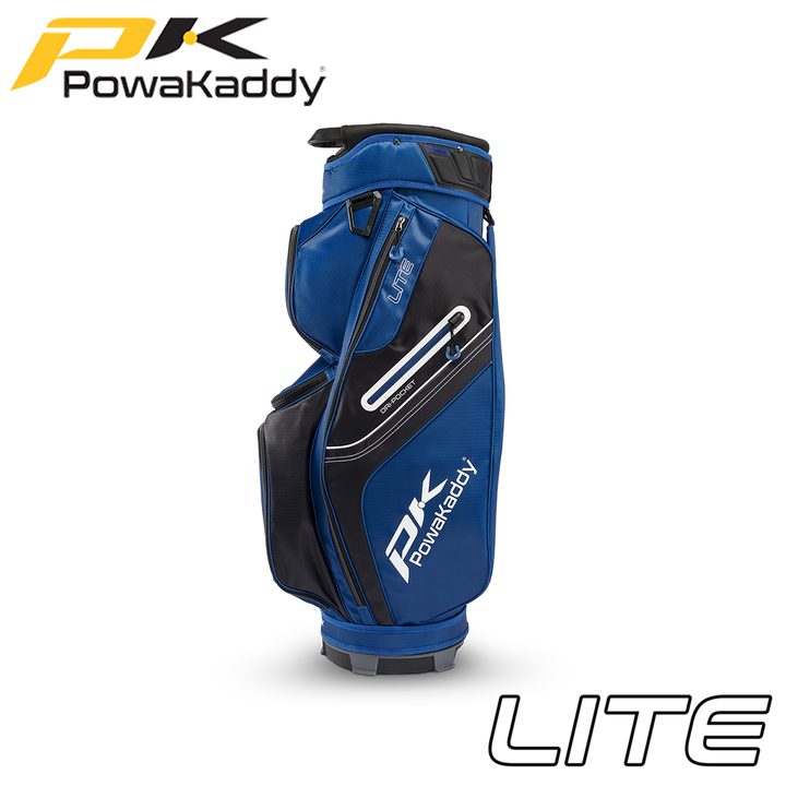 Powakaddy-Lite-Golf-Bag-Navy-Gunmetal-Side