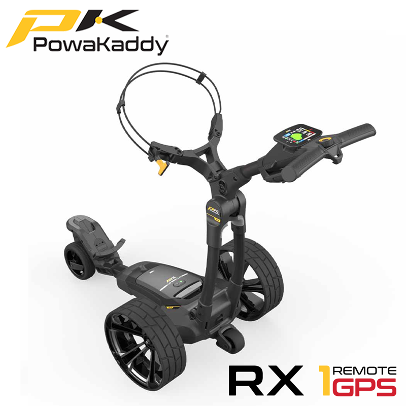 Powakaddy-RX1-GPS-Remote-Stealth-Black-High-Angled