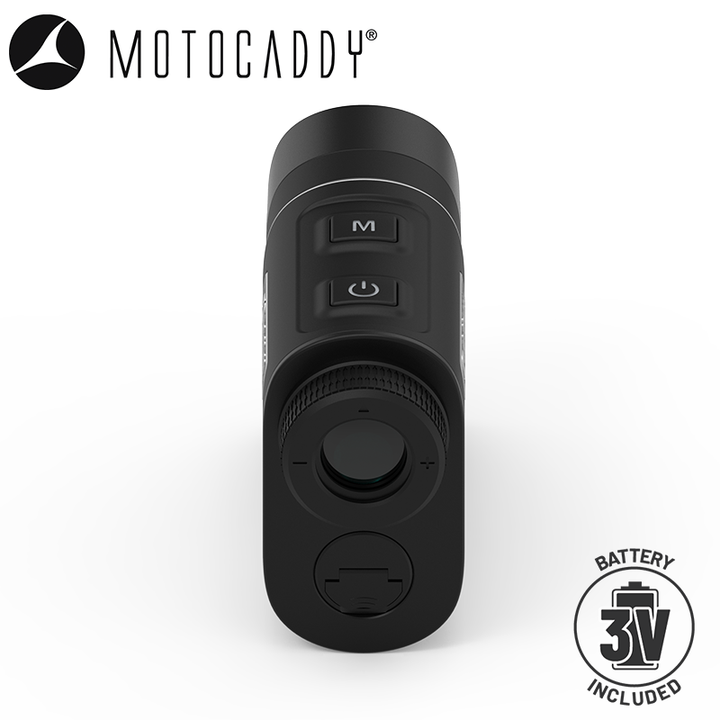 Motocaddy-PRO-3000-Laser-Rangefinder-Top-Angled