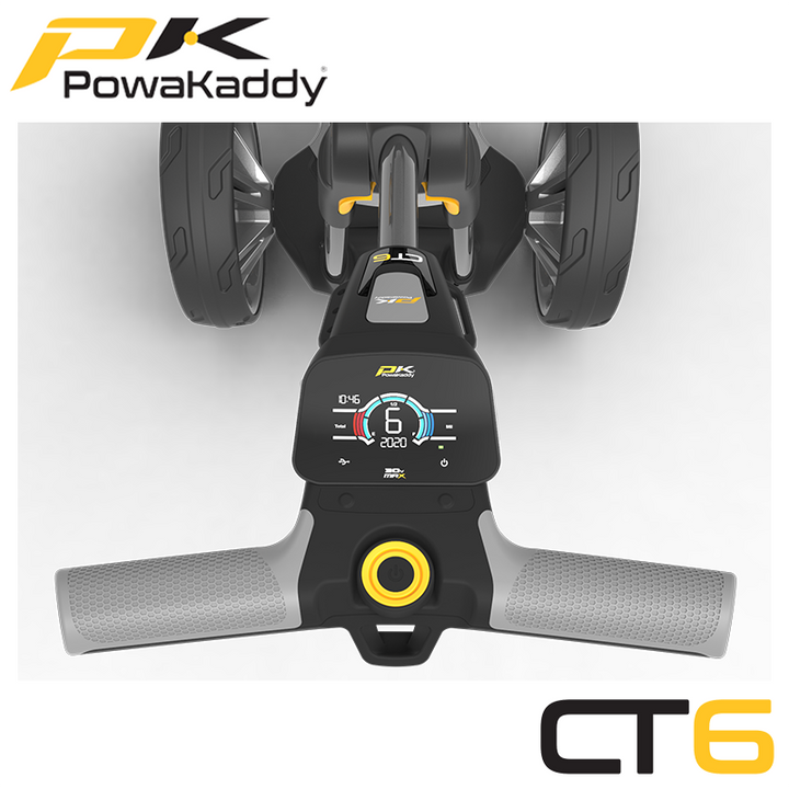 Powakaddy-CT6-Gunmetal-Metallic-Handle-Above
