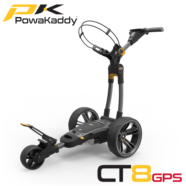 Powakaddy-CT8-GPS-Gunmetal-Angled