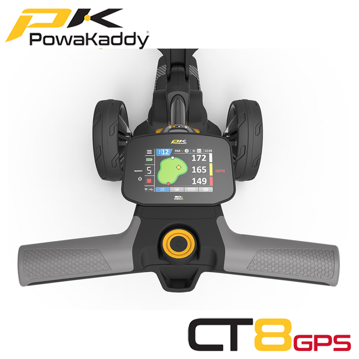 Powakaddy-CT8-GPS-Gunmetal-Handle