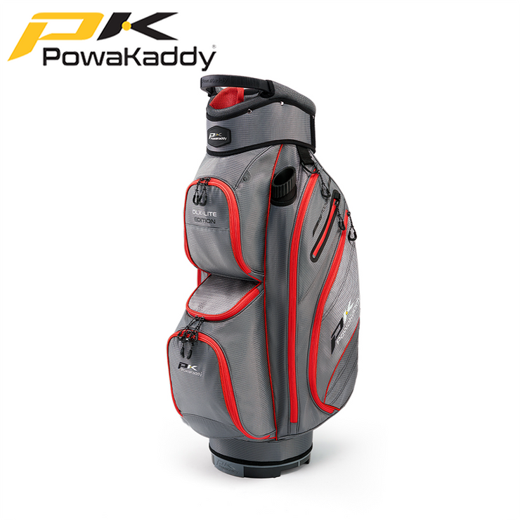 Powakaddy-DLX-Lite-Bag-Gun-Metail-Red