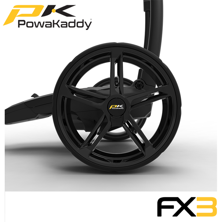 Powakaddy-FX3-Black-Wheels-Side