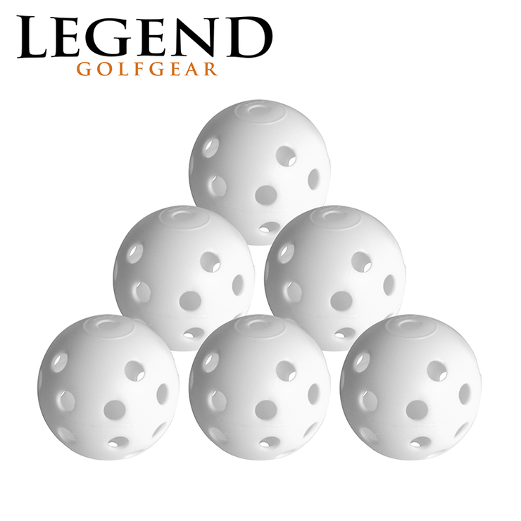 Legend Plastic Hollow Balls 6 Pack